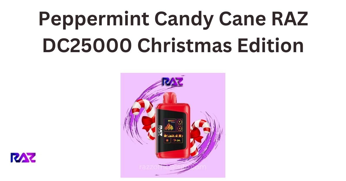 Peppermint Candy Cane RAZ DC25000 Christmas Edition